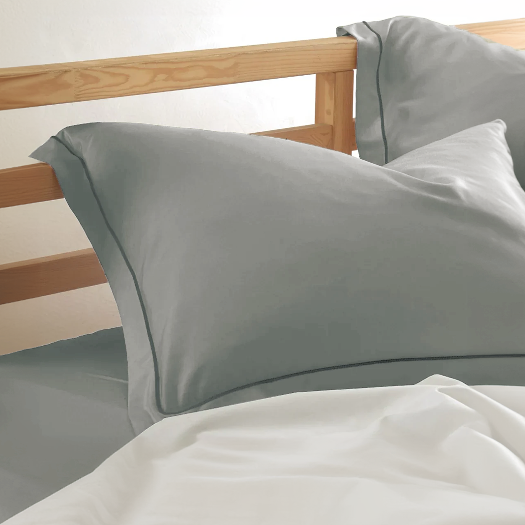 Silver Bamboo Pillow Case