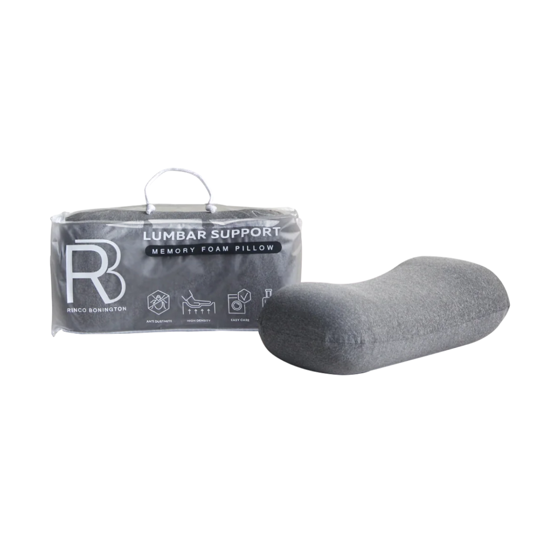 Lumbar Support Back Rest Pillow - Grey