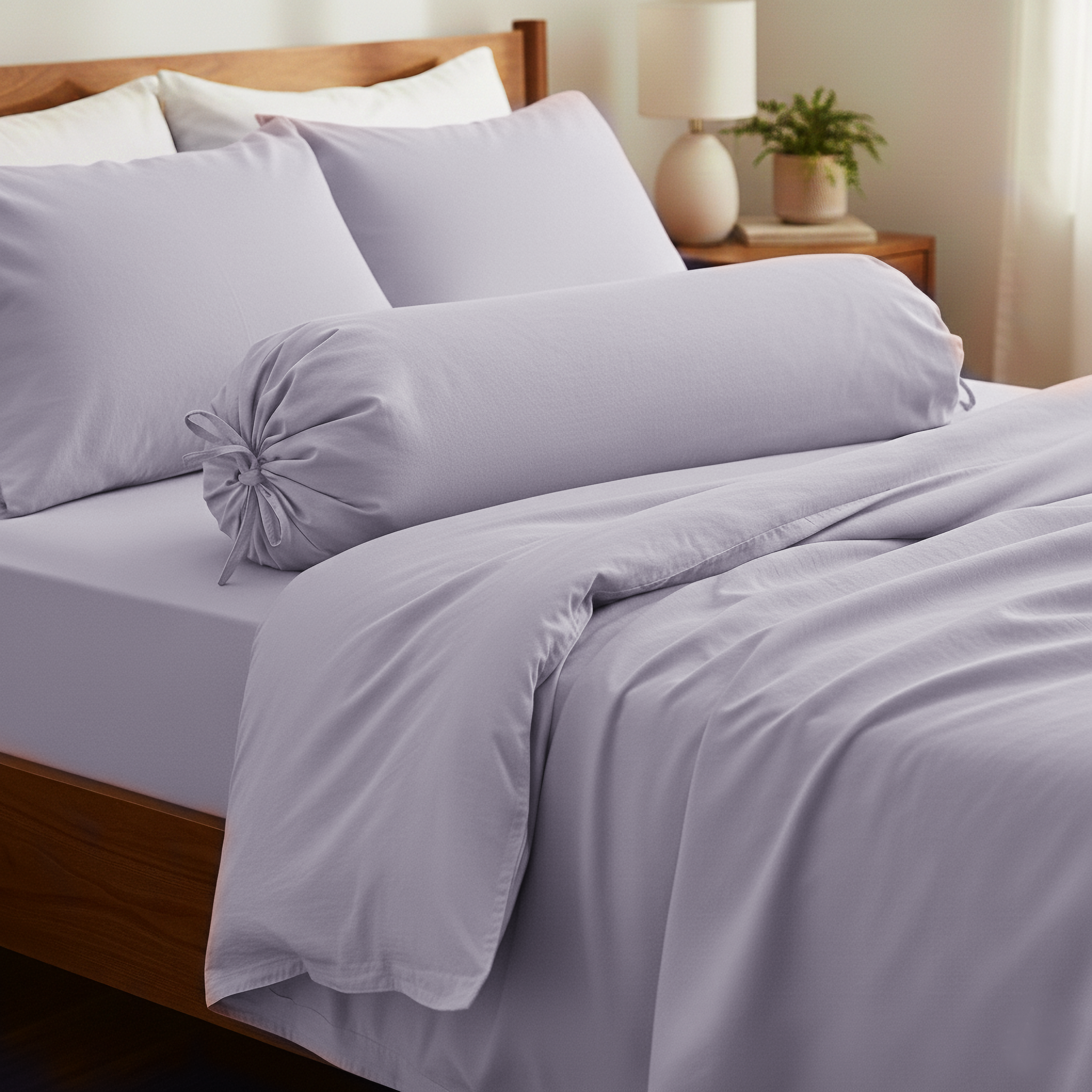 Lilac Tencel™ Bolster Case