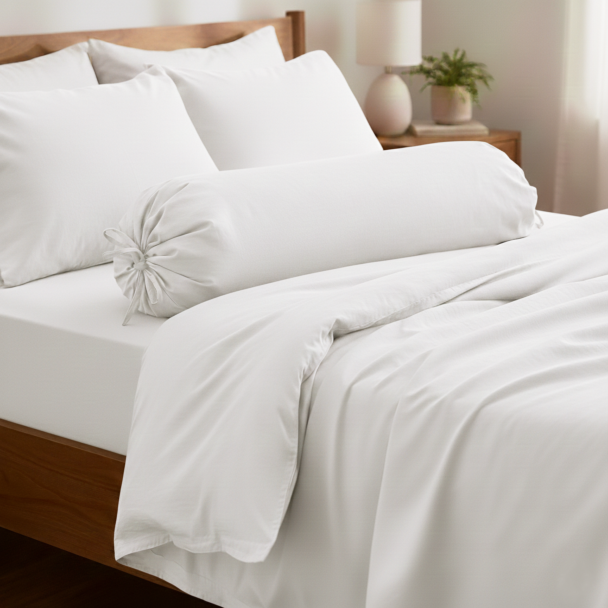 Snow Tencel™ Bolster Case