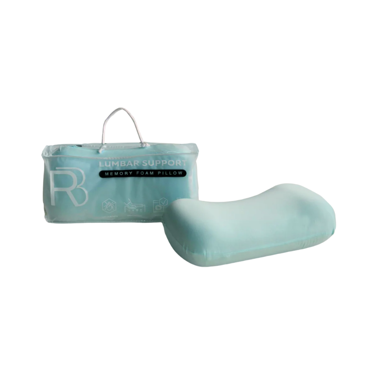 Lumbar Support Back Rest Pillow - Turquoise