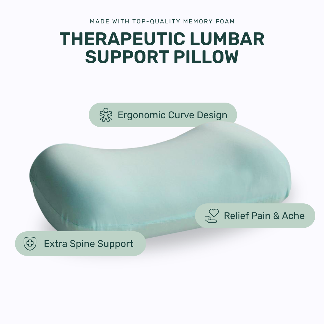 Lumbar Support Back Rest Pillow - Turquoise