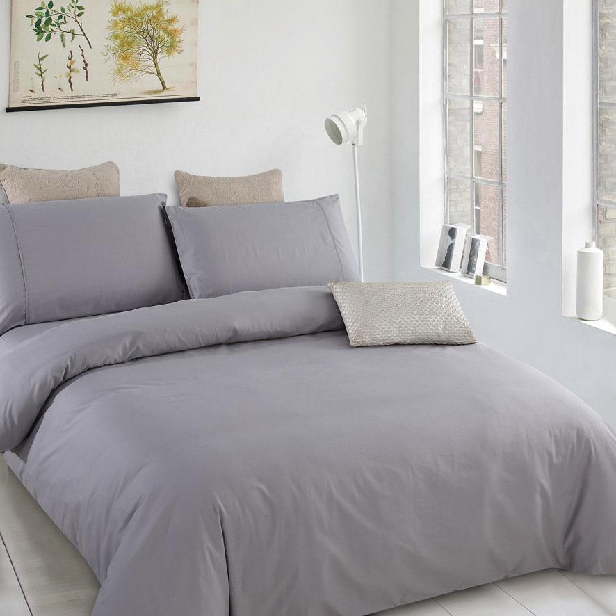 Plain Silver Cotton Sheet