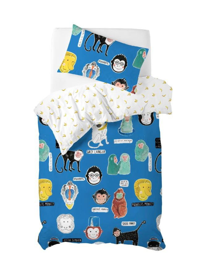 Monkey Business Cotton Quilt Cover