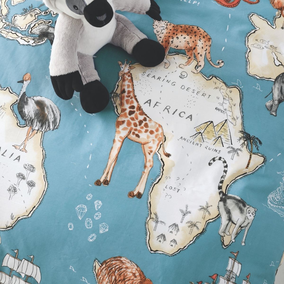 World Voyager Cotton Quilt Cover