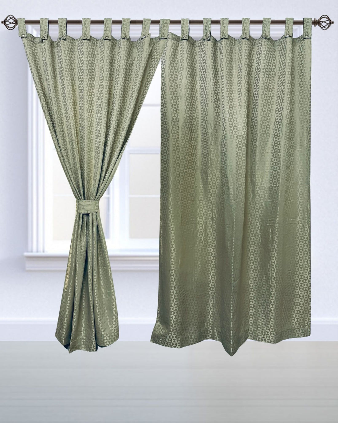 Diamond Taupe Curtains