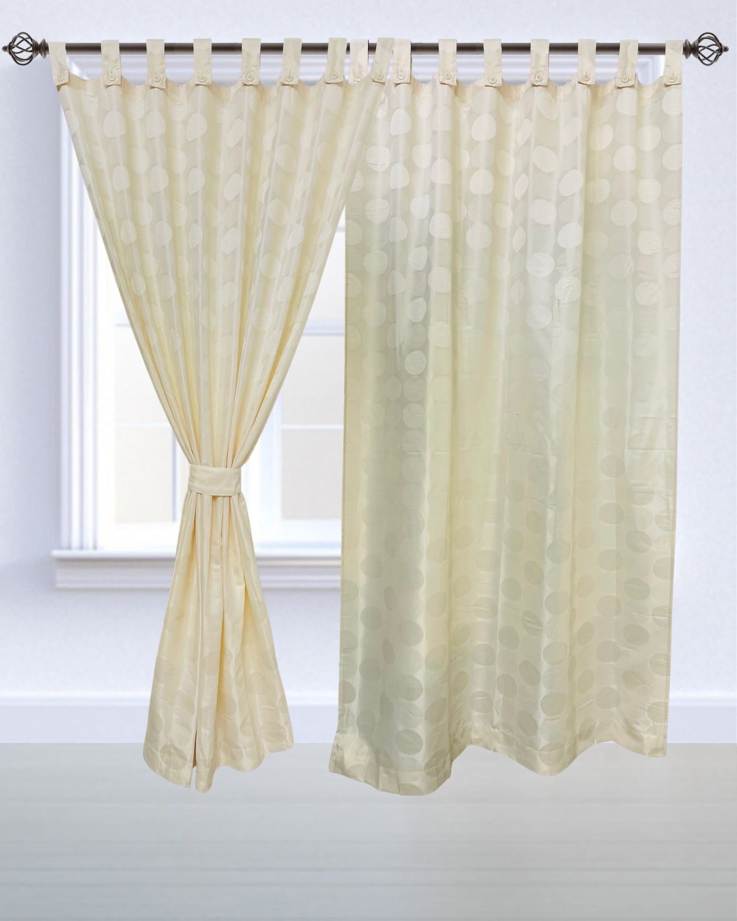 Mercury Beige Curtains