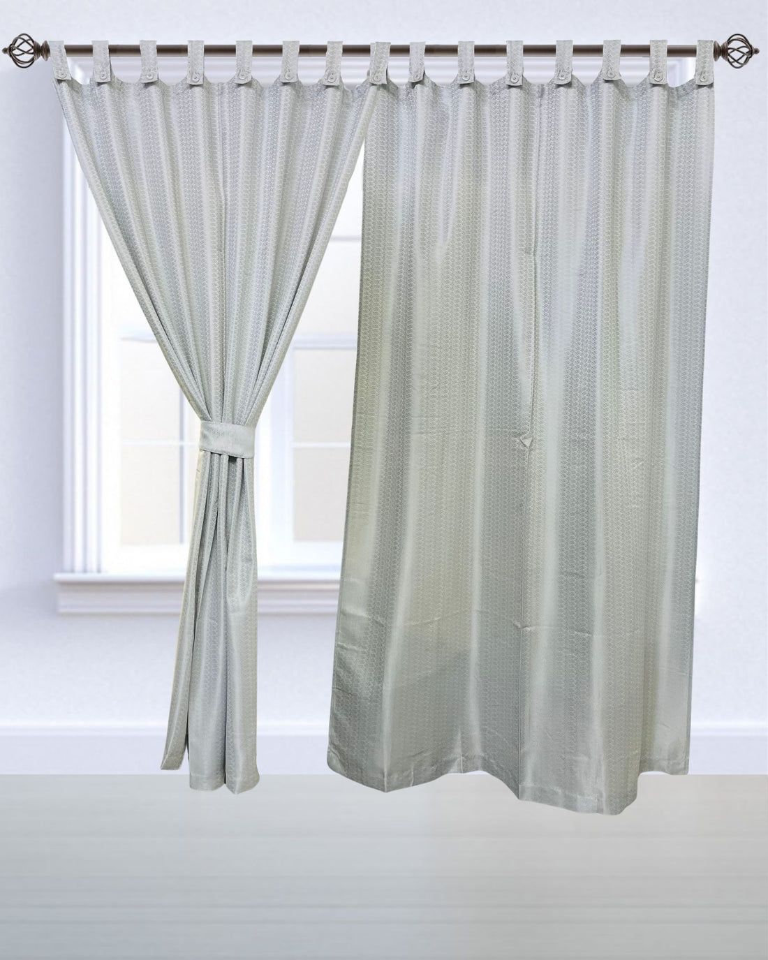 Peron Silver Curtains