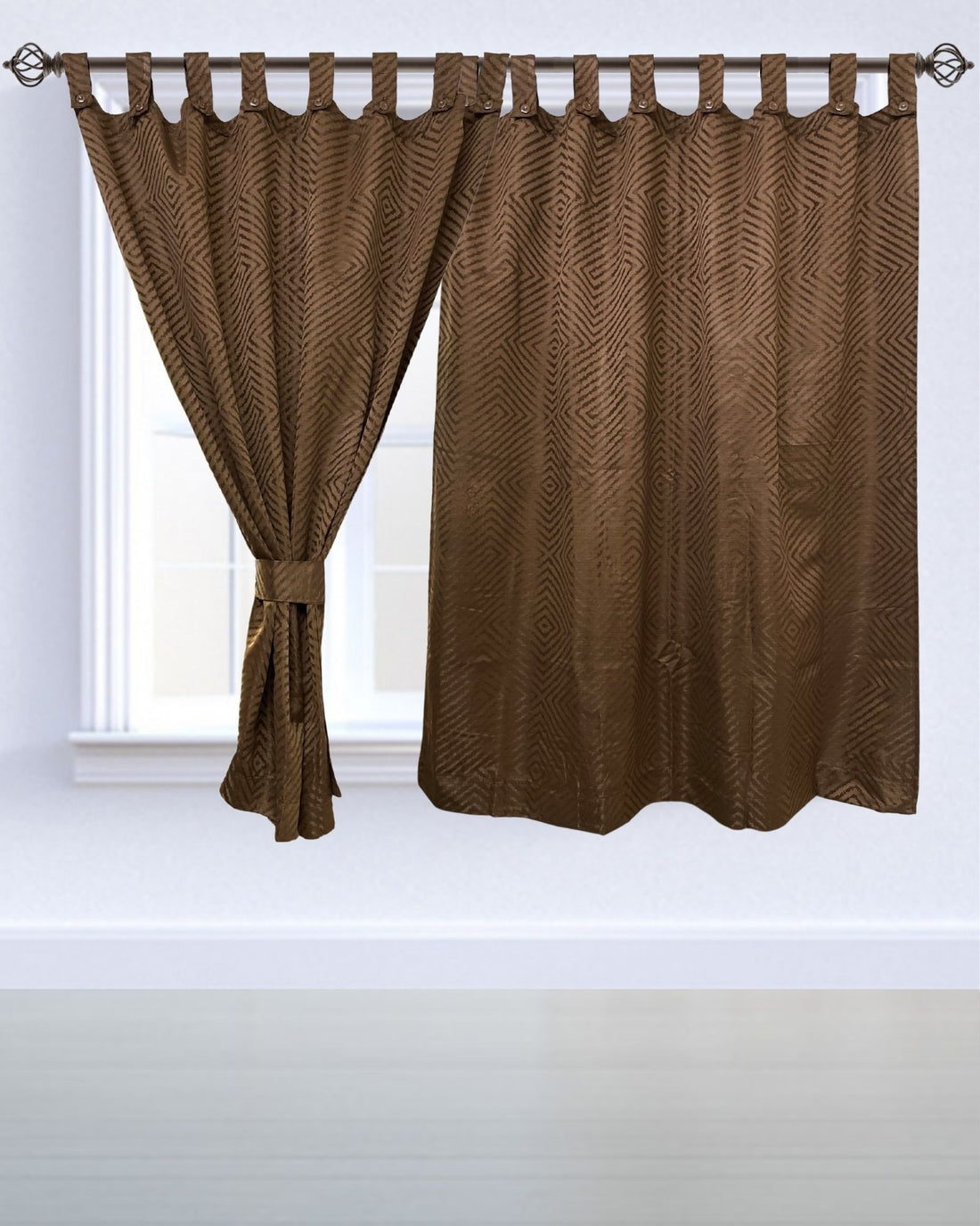 Edge Brown Curtains