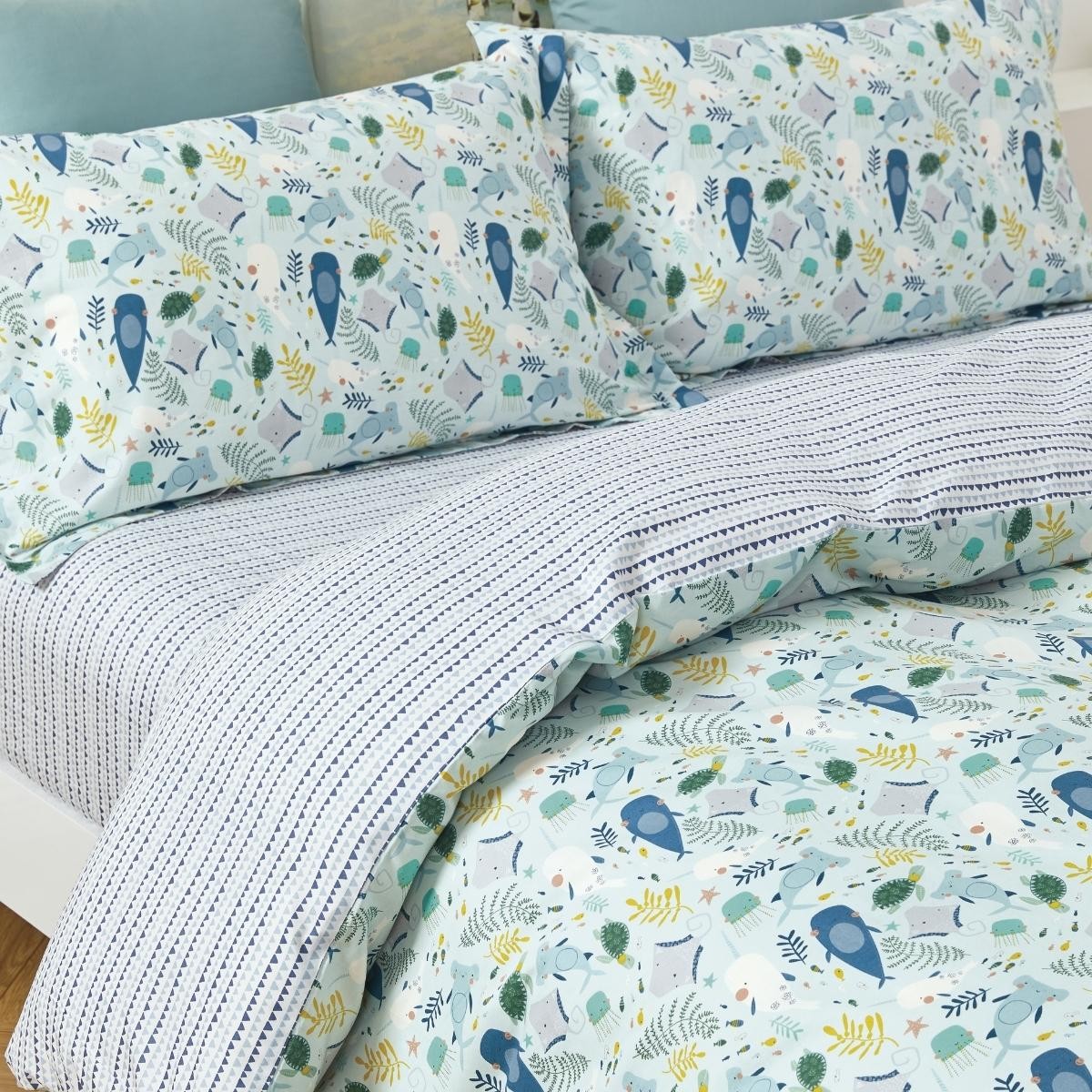 Underwater World Cotton Sheet