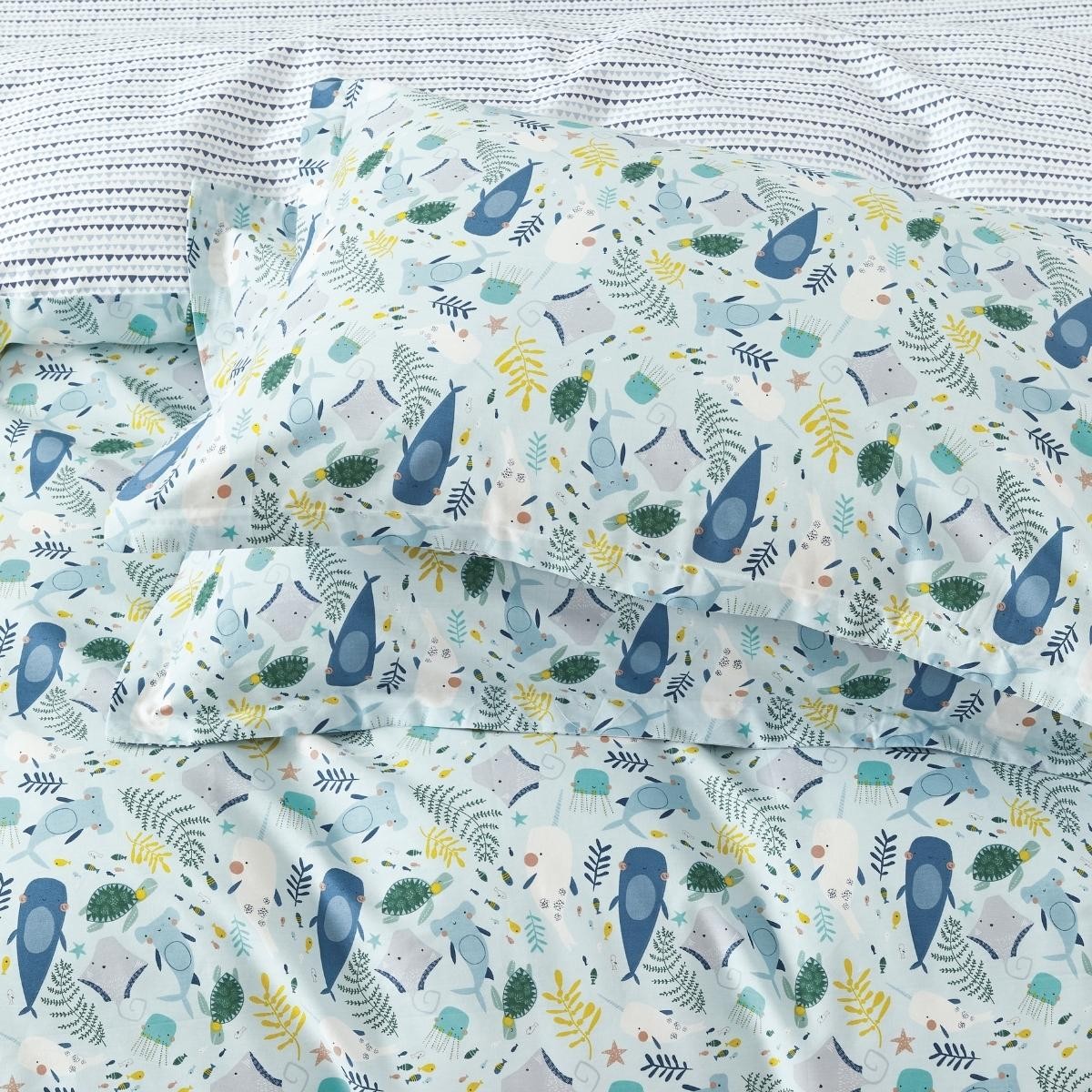 Underwater World Cotton Sheet