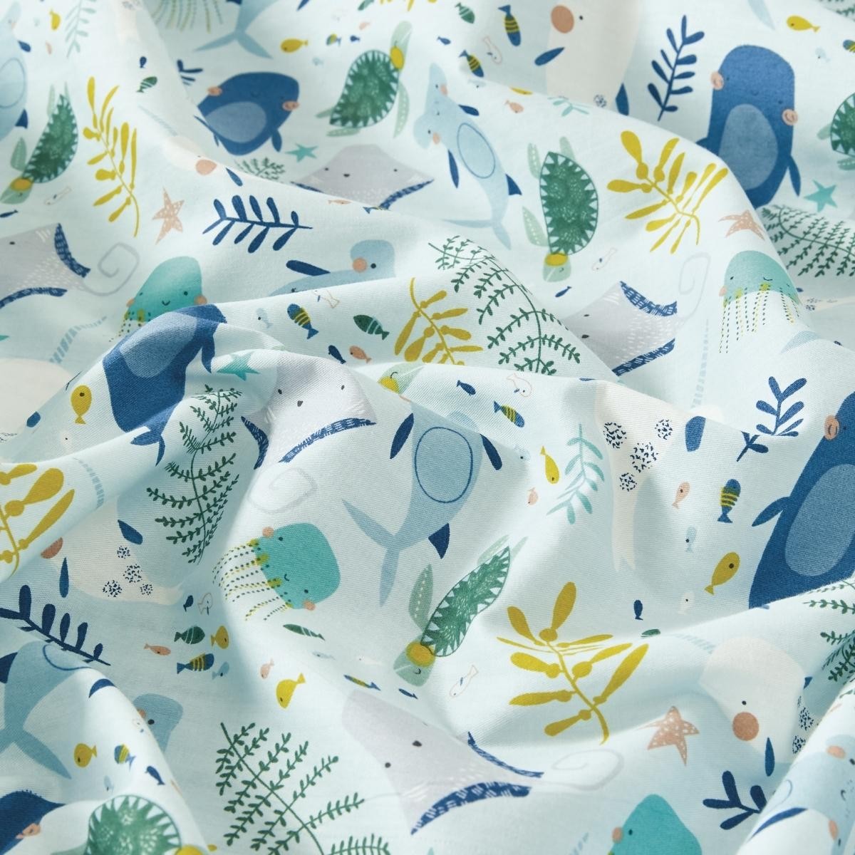 Underwater World Cotton Sheet