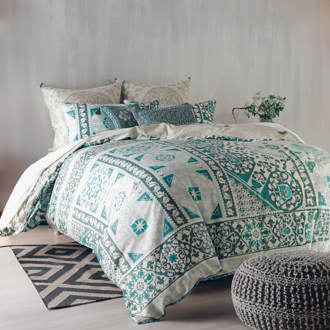 Azura Cotton Quilt Cover Set