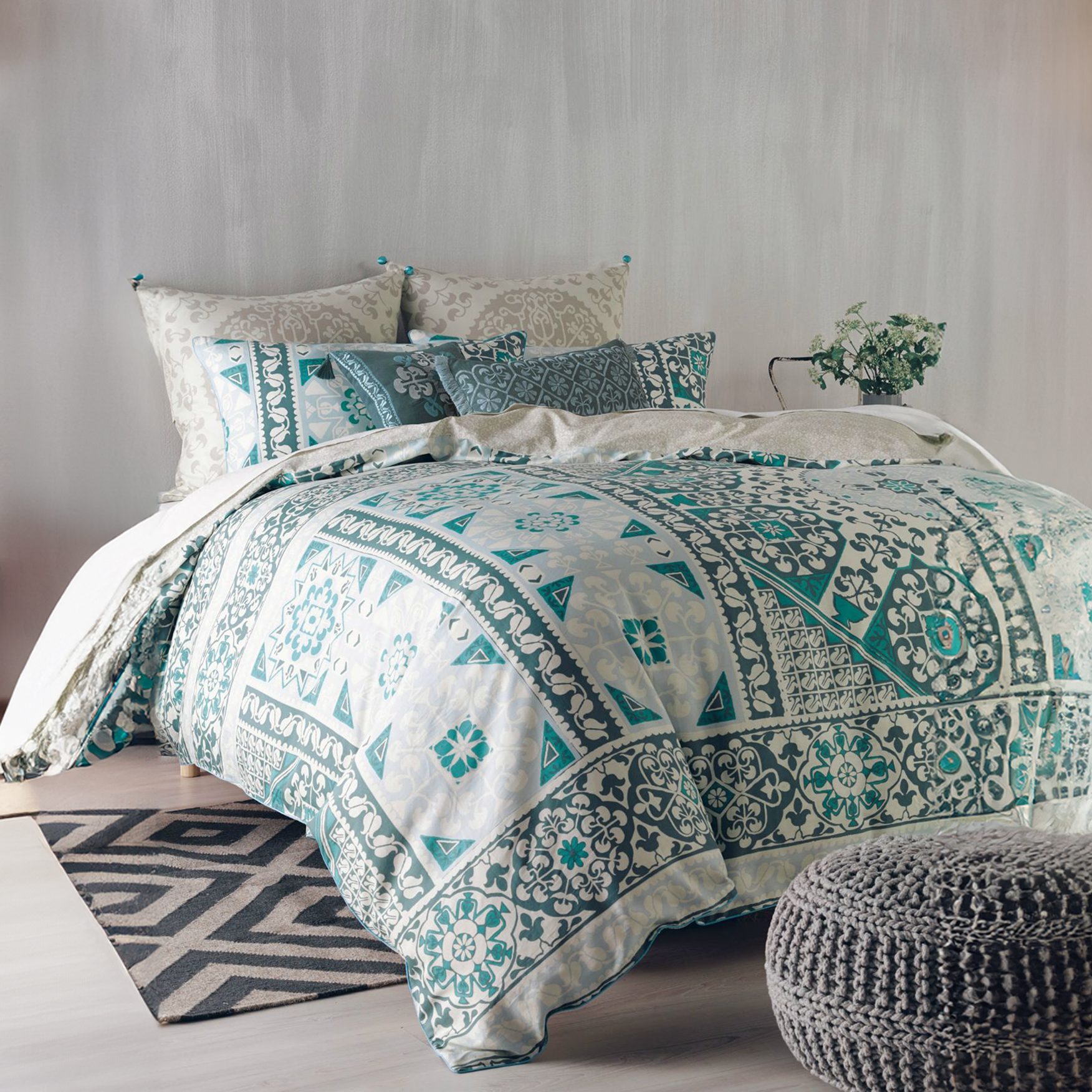 Azura Cotton Quilt Cover Set