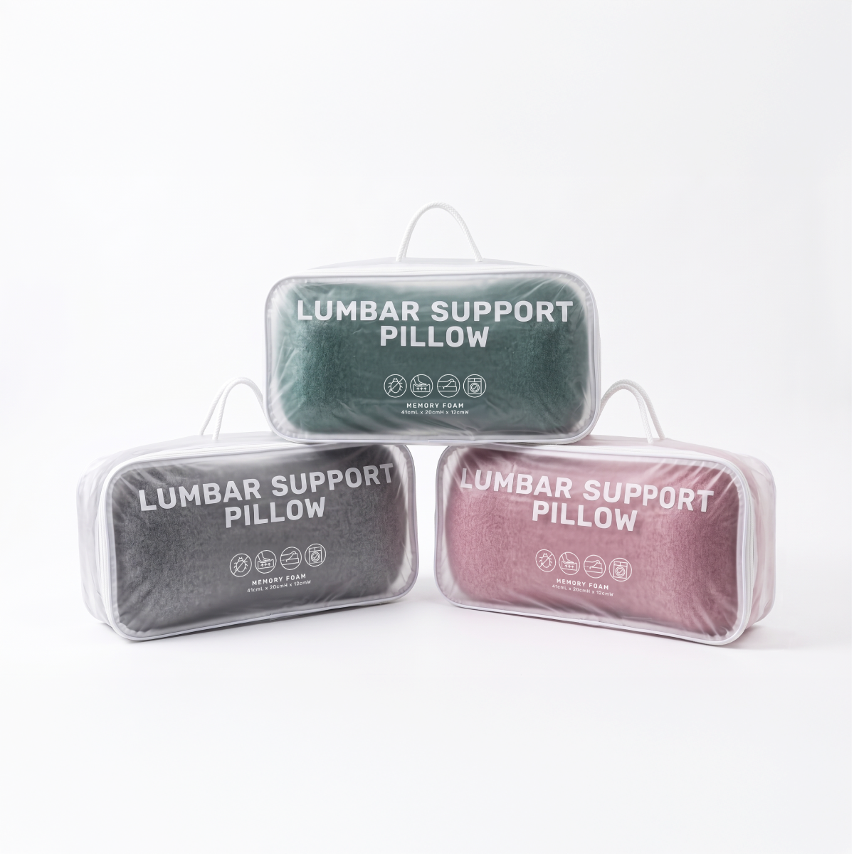 Lumbar Support Back Rest Pillow - Moss