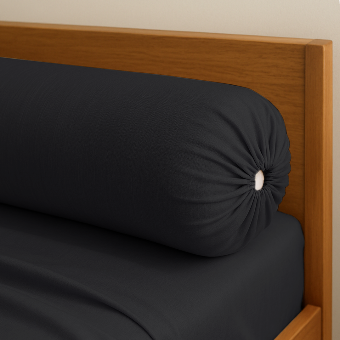 Charcoal Bamboo Bolster Case