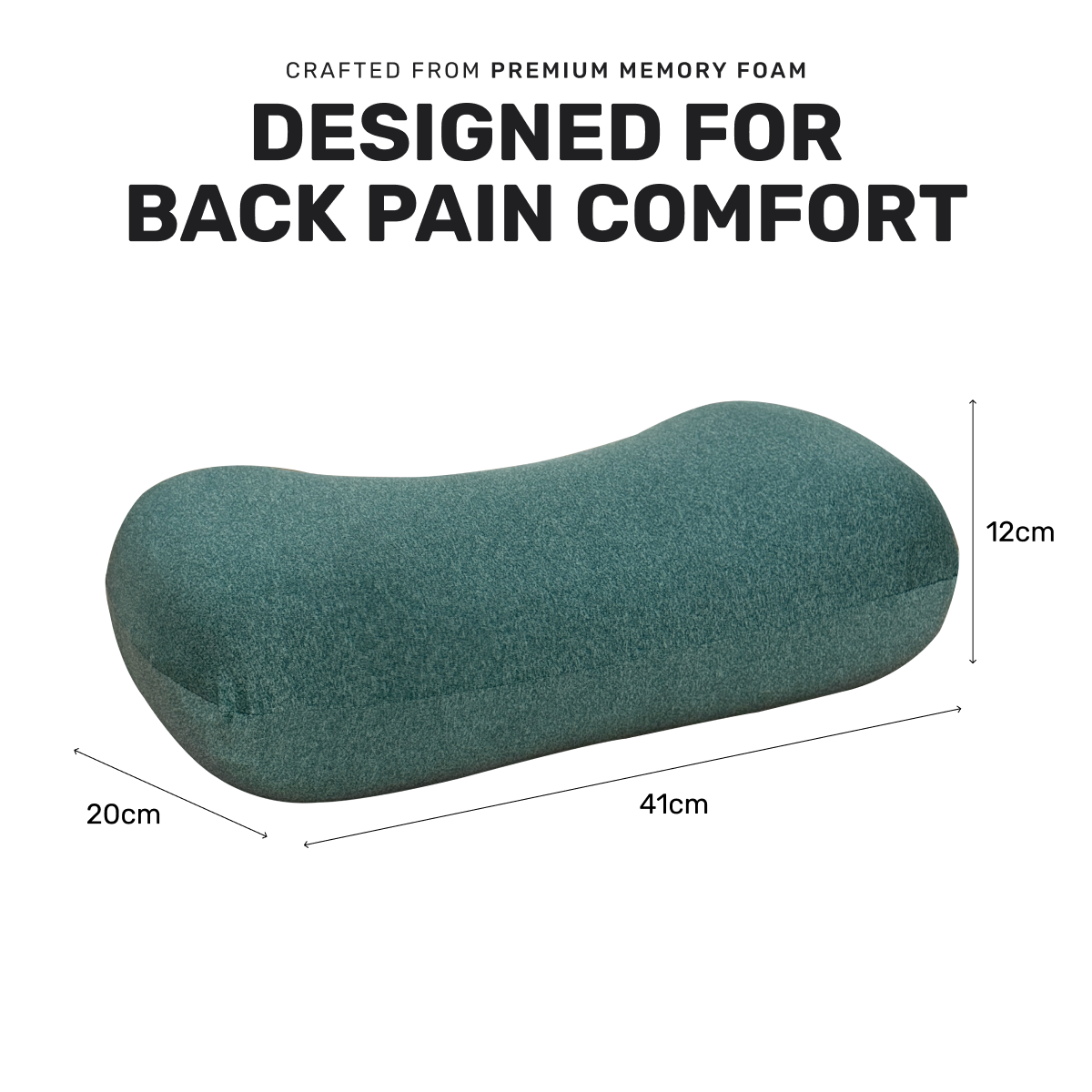 Lumbar Support Back Rest Pillow - Moss