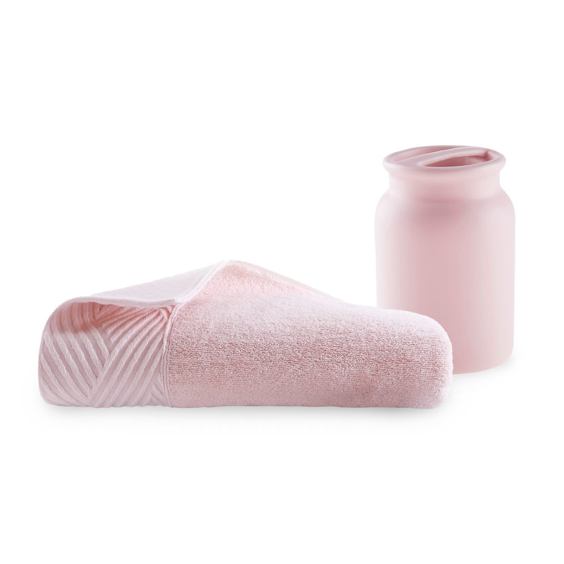 Marino Toothbrush Holder + Everyday Towel in Blush