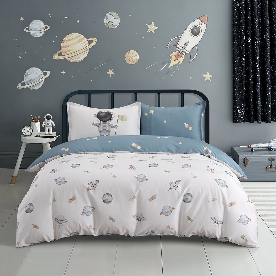 Moon Patrol Pima Cotton Sheet
