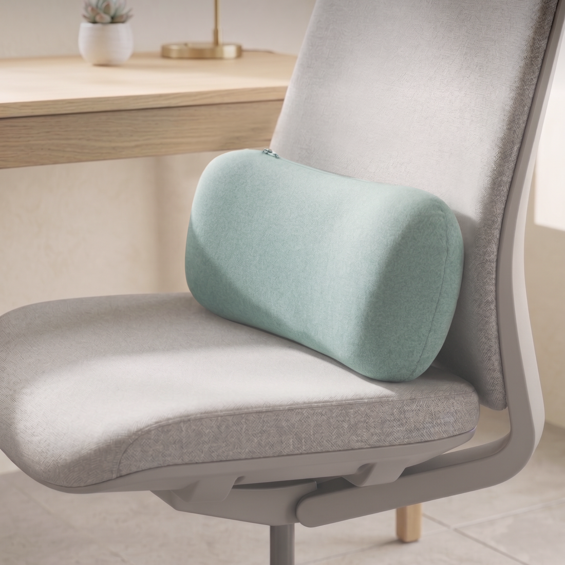 Lumbar Support Back Rest Pillow - Moss