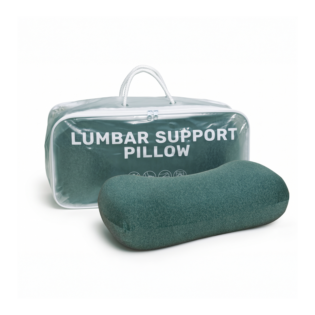Lumbar Support Back Rest Pillow - Moss