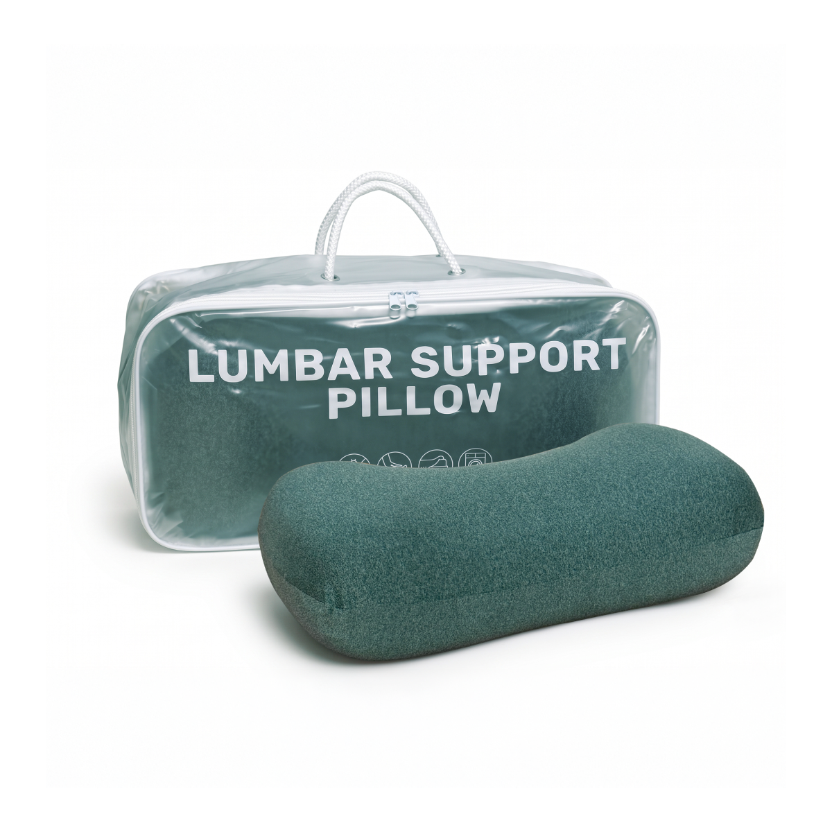 Lumbar Support Back Rest Pillow - Moss