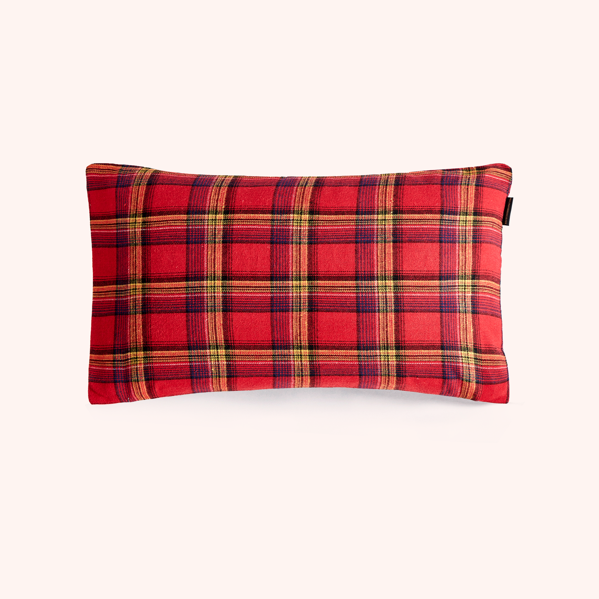 Red Plaided Cushion - Rectangle