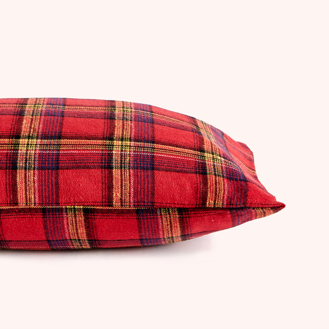 Red Plaided Cushion - Rectangle