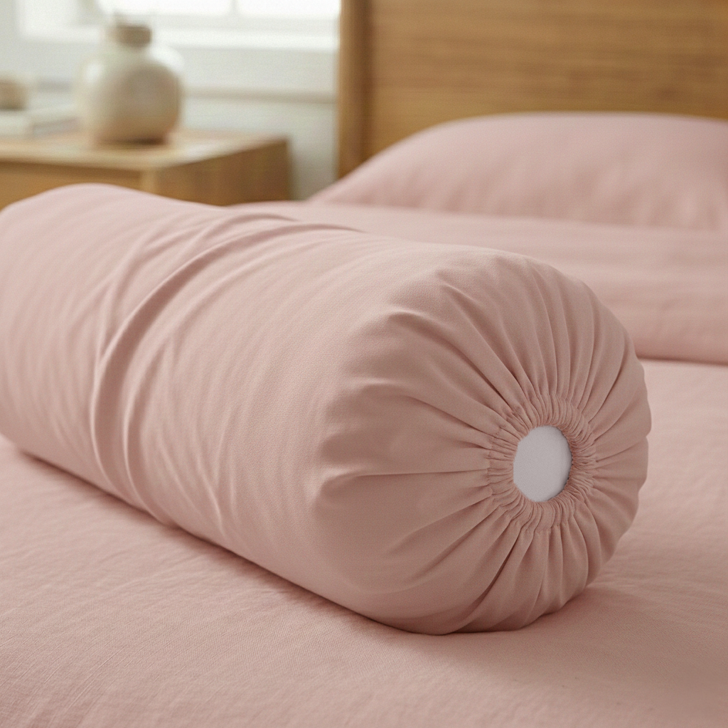 Rose Pima Cotton Bolster Case