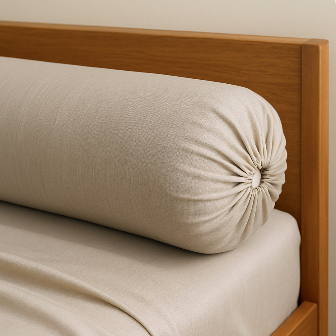 Sand Bamboo Bolster Case