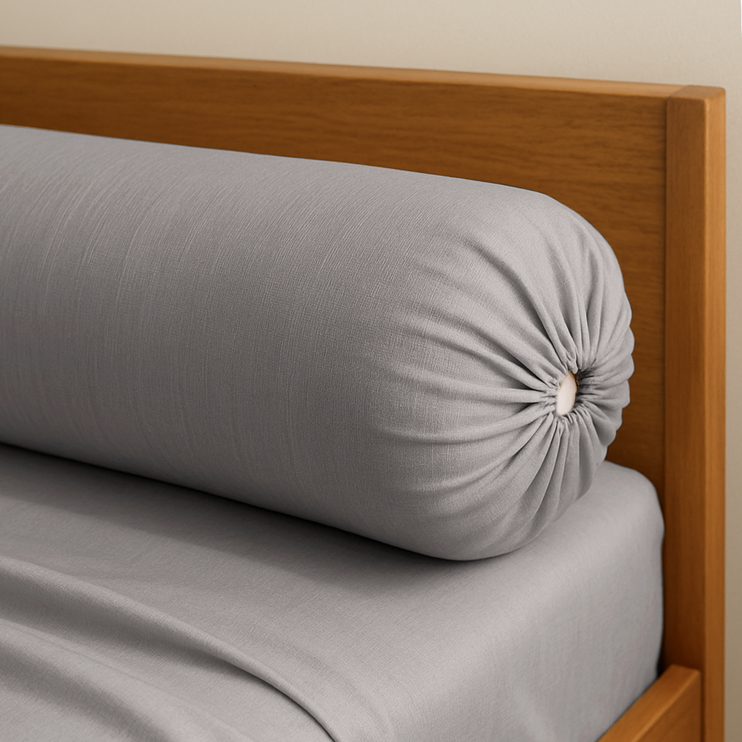 Bamboo Silver Bolster Case