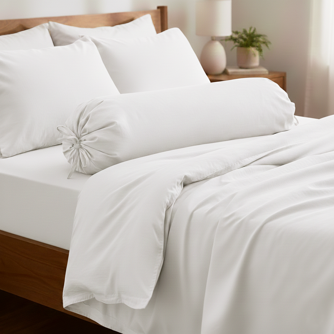 Snow Tencel™ Bolster Case