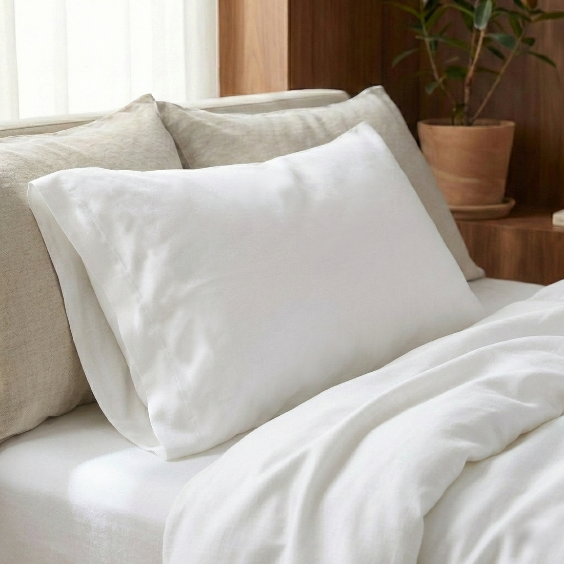Snow Tencel™ Pillow Sham