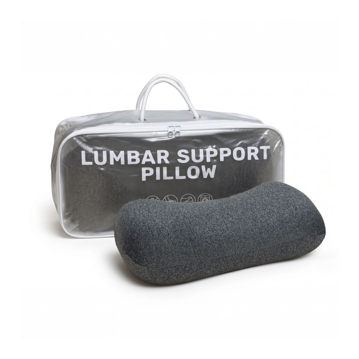 Lumbar Support Back Rest Pillow - Stone