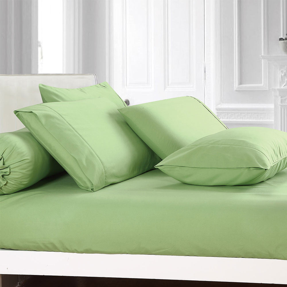 Microfine Green Fitted Sheet