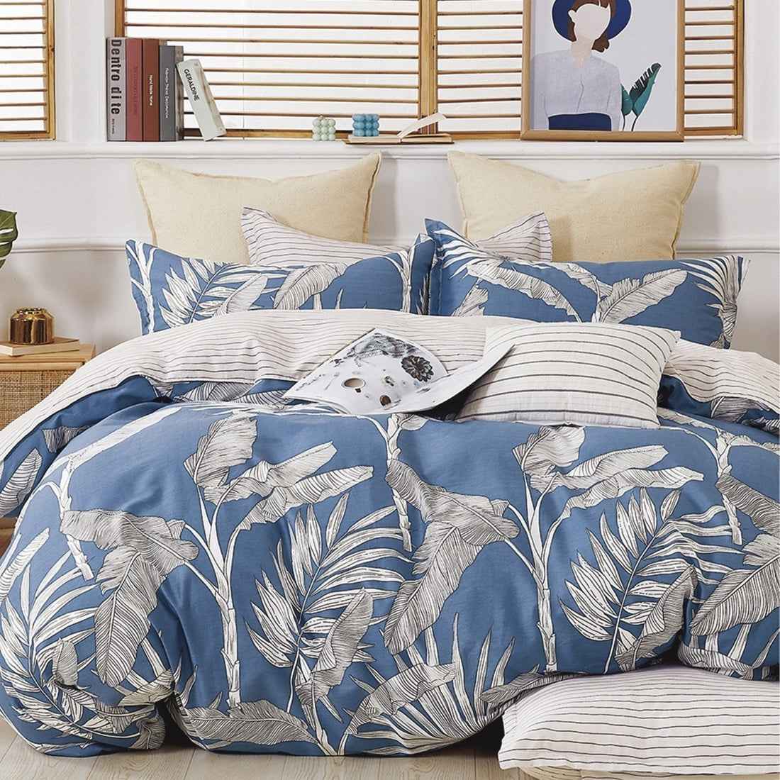 Randwick Blue Cotton Sheet