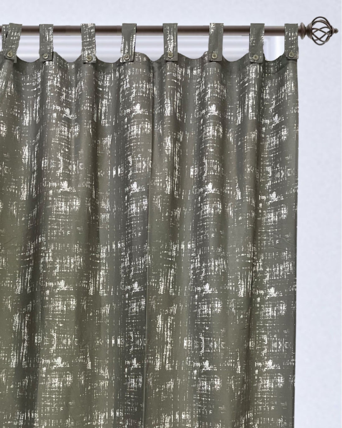 Rust Grey Curtains