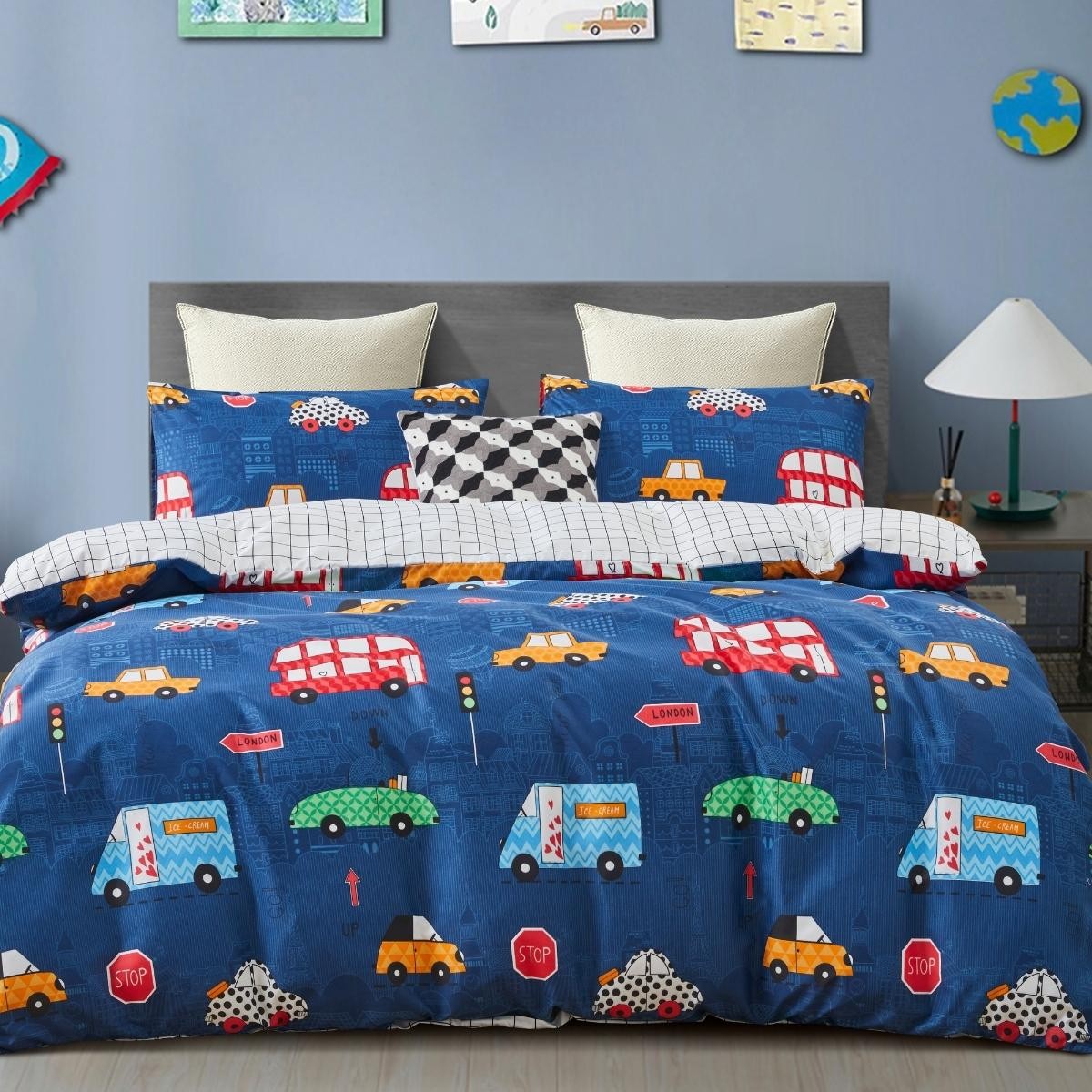 Car Prints Microfiber Bedlinen | Playful Fun Prints – Bedroom Affairs®